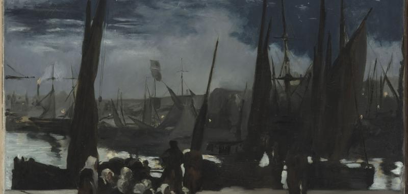 Moonlight at the Port of Boulogne, Manet